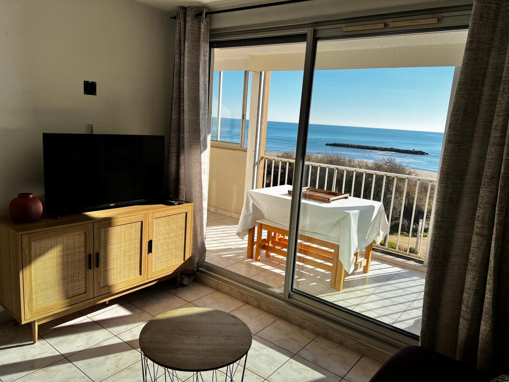 Appartement Vue Mer Valras Plage Exterior foto